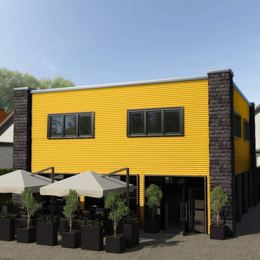 Wellblech PF25W | Wand | Stahl 0,50 mm | 25 µm Polyester | 1021 - Rapsgelb #3