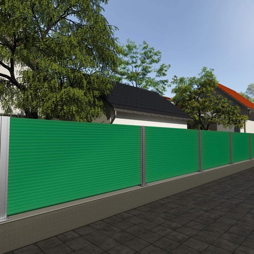 Wellblech PF25W | Wand | Stahl 0,50 mm | 25 µm Polyester | 6029 - Minzgrün #4