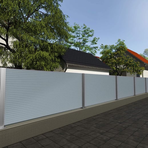 Wellblech PF25W | Wand | Stahl 0,50 mm | 25 µm Polyester | 7000 - Fehgrau #4