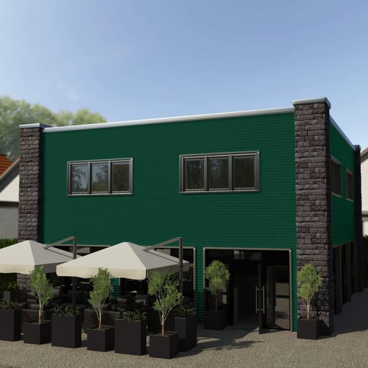 Wellblech PF25W | Wand | Stahl 0,63 mm | 25 µm Polyester | 6005 - Moosgrün #3