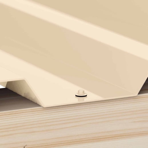 Edelstahlschrauben | Für Montage Tiefsicke auf Holzkonstruktion | 6,0 x 40 mm E19 | Hellelfenbein #2