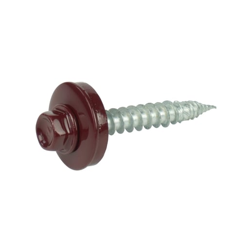 Edelstahlschrauben | Für Montage Tiefsicke auf Holzkonstruktion | 6,0 x 40 mm E19 | Weinrot #1