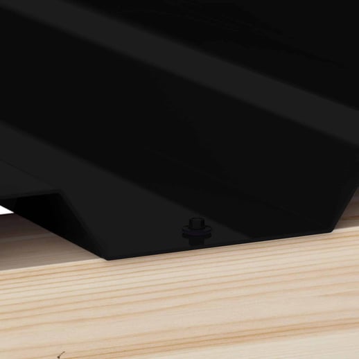 Edelstahlschrauben | Für Montage Tiefsicke auf Holzkonstruktion | 6,0 x 40 mm E19 | Tiefschwarz #2