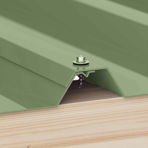 Edelstahlschrauben | Für Überlappungen und Kantteile | 4,8 x 20 mm D14 | Resedagrün #2