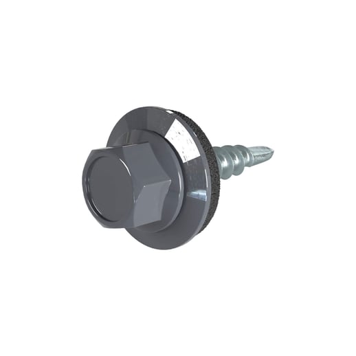 Verzinkte Schrauben | Für Montage Tiefsicke auf Stahlkonstruktion | 4,8 x 19 mm E14 | Graphitgrau #1