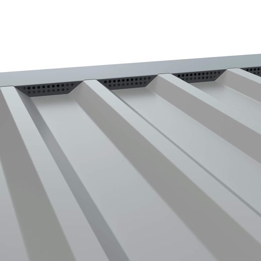 Zahnblech | Gelocht | Profil 20/1100TR | Für auf das Blech | 7016 - Anthrazitgrau #1