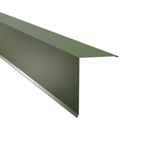 Pultabschluss | 20 x 25 cm | 80° | Stahl 0,50 mm | 25 µm Polyester | 6011 - Resedagrün #1