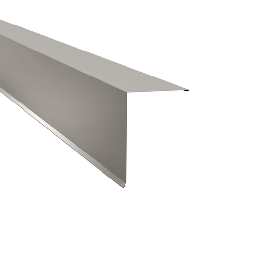 Pultabschluss | 20 x 25 cm | 80° | Stahl 0,63 mm | 25 µm Polyester | 9002 - Grauweiß #1