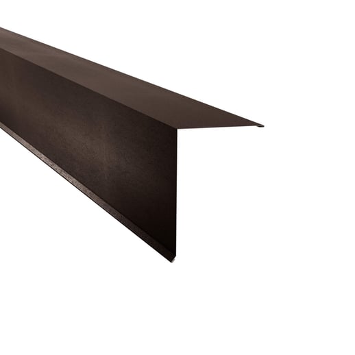 Pultabschluss | 20 x 25 cm | 80° | Stahl 0,50 mm | 35 µm Mattpolyester | 32 - Dunkelbraun #1