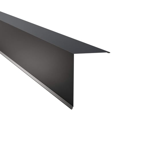 Pultabschluss | 20 x 25 cm | 80° | Stahl 0,50 mm | 60 µm Puramid | 7016 - Anthrazitgrau #1