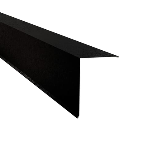 Pultabschluss | 20 x 25 cm | 80° | Stahl 0,50 mm | 80 µm Shimoco | 9005 - Tiefschwarz #1