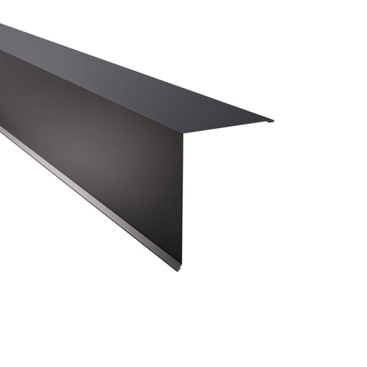 Pultabschluss | 20 x 25 cm | 85° | Stahl 0,50 mm | 60 µm Puramid | 7016 - Anthrazitgrau #1