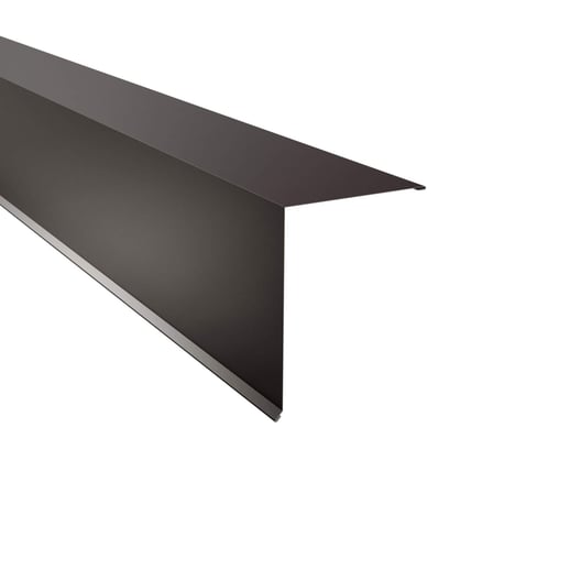 Pultabschluss | 20 x 25 cm | 85° | Stahl 0,50 mm | 60 µm Puramid | 8017 - Schokoladenbraun #1