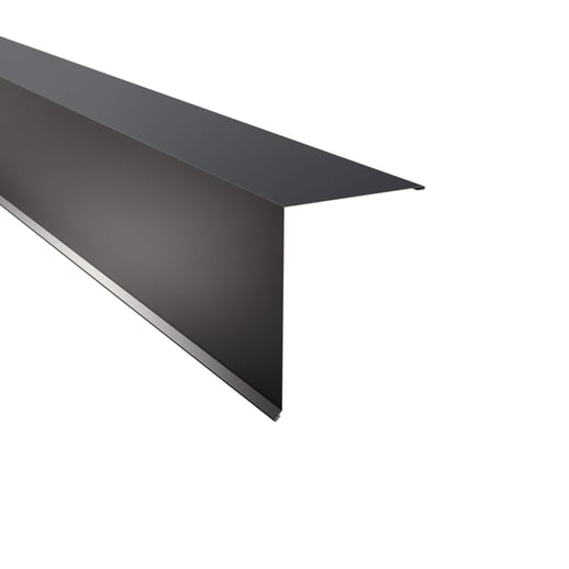 Pultabschluss | 20 x 25 cm | 85° | Stahl 0,75 mm | 60 µm Puramid | 7016 - Anthrazitgrau #1