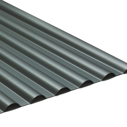 PVC Profilplatte SINTRA | 77/18 | 1,20 mm | Anthrazit Metallic | 2,50 m #1