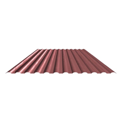PVC Profilplatte SINTRA | 77/18 | 1,20 mm | Rot Metallic | 6,00 m #3