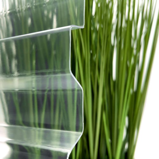 PVC Spundwandplatte | 70/18 | Sparpaket | 1,20 mm | Klarbläulich | Breite 8,41 m | Länge 3,50 m #4