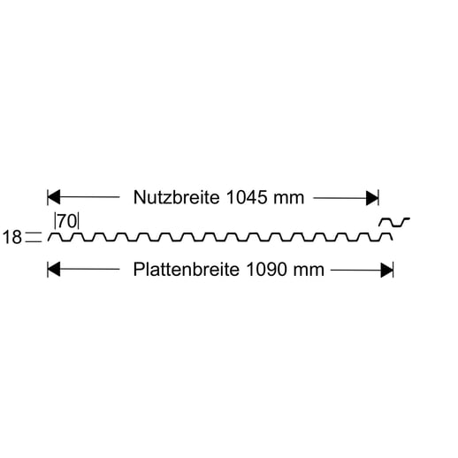 PVC Spundwandplatte | 70/18 | Sparpaket | 1,20 mm | Klarbläulich | Breite 8,41 m | Länge 3,50 m #8