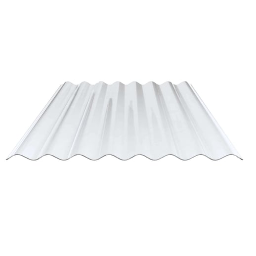 PVC Wellplatte | 130/30 | Profil 8 | 1,40 mm | Klarbläulich | 2,50 m #1