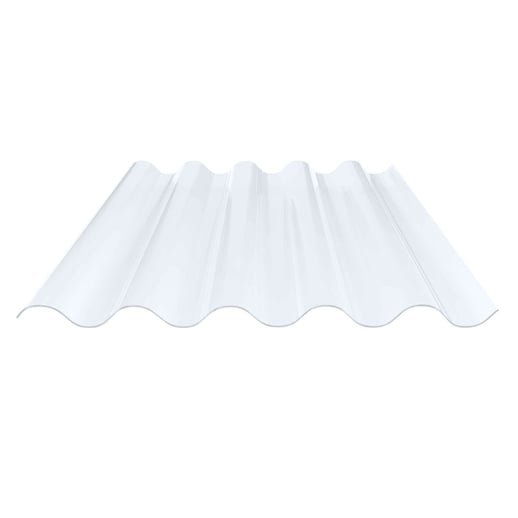 PVC Wellplatte | 177/51 | Profil 5 | 1,20 mm | Klarbläulich | 1,25 m #1