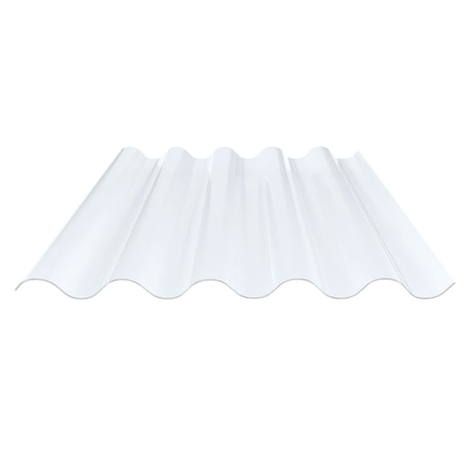 PVC Wellplatte | 177/51 | Profil 5 | 1,2 mm | Klarbläulich | 2,50 m #1