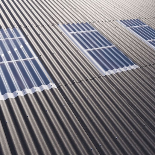 PVC Wellplatte | 177/51 | Profil 6 3/4 | 1,40 mm | Klarbläulich | 1,25 m #4