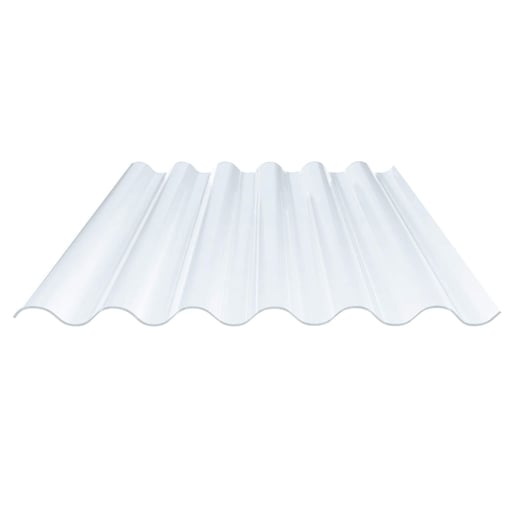 PVC Wellplatte | 177/51 | Profil 6 | 1,2 mm | Klarbläulich | 2,50 m #1
