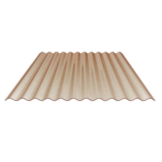 PVC Wellplatte | 76/18 | Sparpaket | 1,20 mm | Bronze | Breite 3,41 m | Länge 3,00 m #5