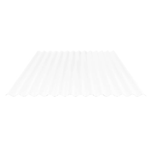 PVC Wellplatte | 76/18 | Sparpaket | 2,50 mm | Opal Weiß | Wabenstruktur | Breite 3,01 m | Länge 4,00 m #5