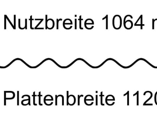 PVC Wellplatte | 76/18 | Sparpaket | 1,30 mm | Klarbläulich | Breite 3,25 m | Länge 2,00 m #10