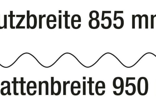 PVC Wellplatte | 95/35 | 1,20 mm | Klarbläulich | 2,00 m #5