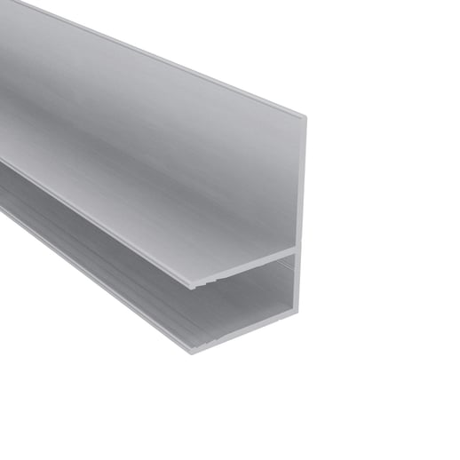 Randabschlussprofil | 16 mm | Aluminium | Blank | Länge 6,10 m #1