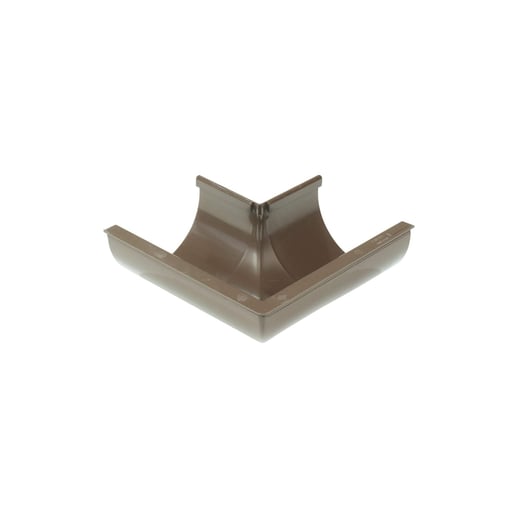 Rinnenaußenwinkel 90° | PVC | Ø 125 mm | Farbe Braun #1