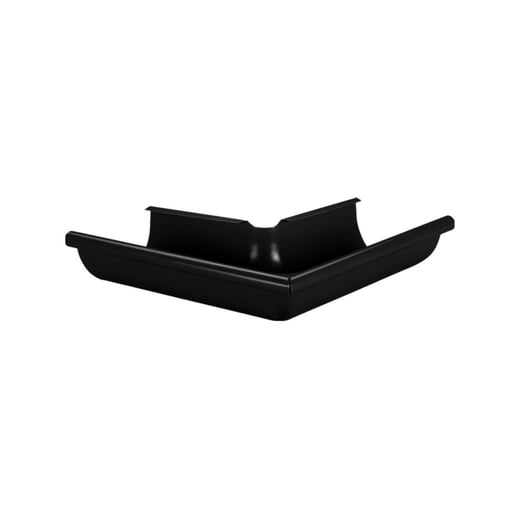 Rinnenaußenwinkel 90° | Stahl | Ø 190 mm | 9005 - Tiefschwarz #1