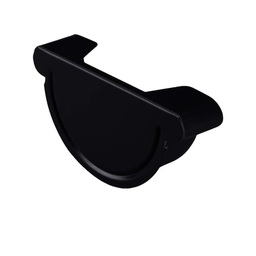 Rinnenendstück | Stahl | Ø 190 mm | 9005 - Tiefschwarz #1