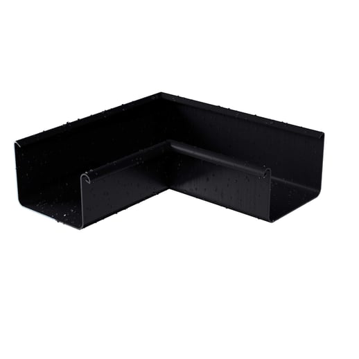 Rinneninnenwinkel 90° | Stahl | Ø 125 mm | 9005 - Tiefschwarz #1