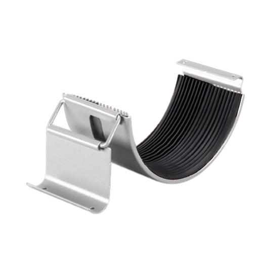 Rinnenverbinder mit Gummidichtung | Stahl | Ø 125 mm | 9006 - Weißaluminium #1