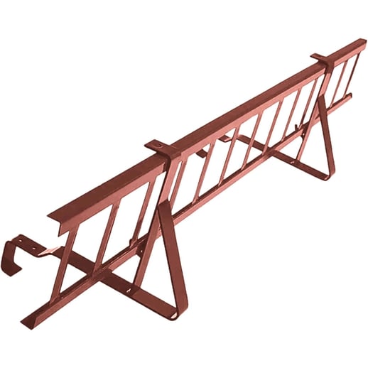 Schneefanggitter | Für Pfannenbleche Szafir | Länge 2,00 m | 8012 - Rotbraun #1