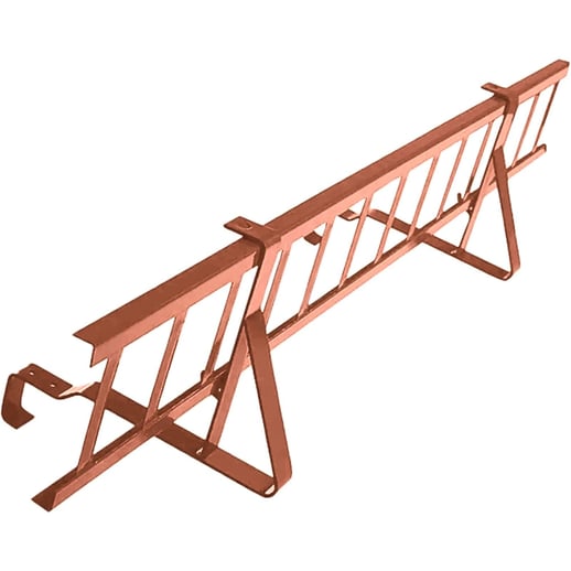 Schneefanggitter | Für Pfannenbleche Szafir | Länge 2,00 m | 8004 - Kupferbraun #1