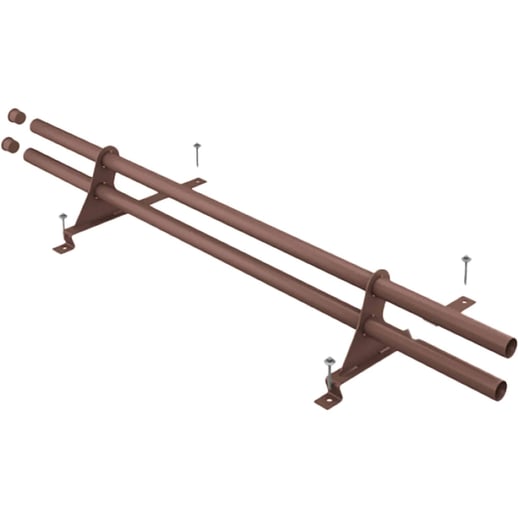 Schneefangrohr | Für Pfannenbleche Szafir | Länge 2,00 m | 8017 - Schokoladenbraun #1