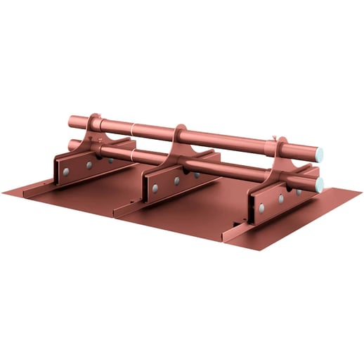 Schneefangrohr | Für Stehfalzblech PD-510-S | Länge 2,00 m | 8012 - Rotbraun #1