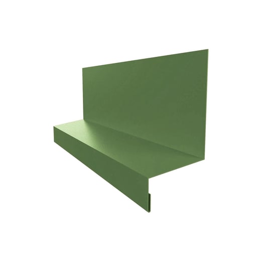 Sockelleiste | Typ 2 | 6,7 cm x 4 cm x 2 cm x 2,00 m | Stahl 0,75 mm | 25 µm Polyester | 6011 - Resedagrün #1