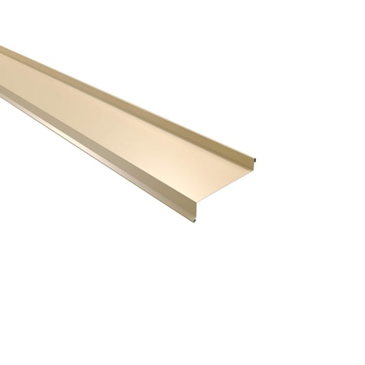 Sohlbank | 5 cm x 11,5 cm x 4 cm x 2,00 m | Stahl 0,50 mm | 25 µm Polyester | 1015 - Hellelfenbein #1