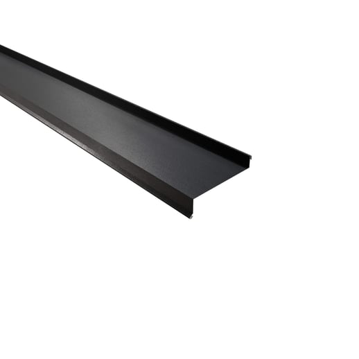 Sohlbank | 5 cm x 11,5 cm x 4 cm x 2,00 m | Stahl 0,50 mm | 35 µm Mattpolyester | 23 - Dunkelgrau #1