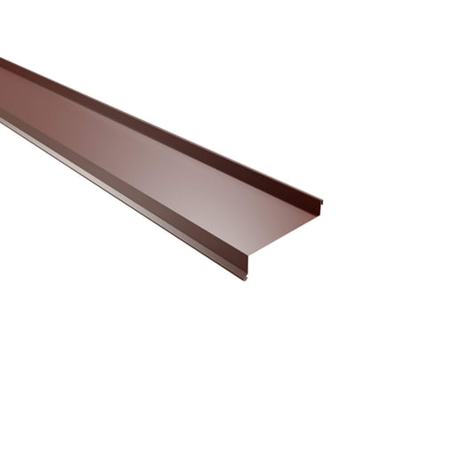 Sohlbank | 5 cm x 11,5 cm x 4 cm x 2,00 m | Stahl 0,50 mm | 60 µm Puramid | 8012 - Rotbraun #1