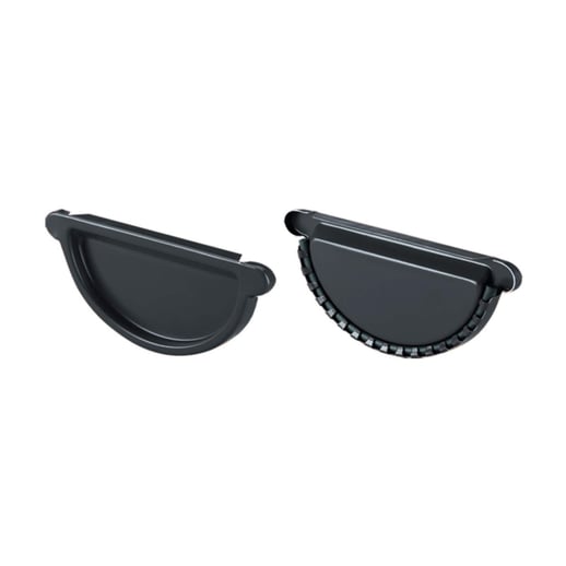 Stahl Dachrinnen Sparpaket 3,00 m | Ø 125/90 mm | 7016 - Anthrazitgrau #4