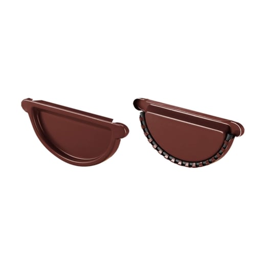 Stahl Dachrinnen Sparpaket 4,00 m | Ø 125/90 mm | 8017 - Schokoladenbraun #4