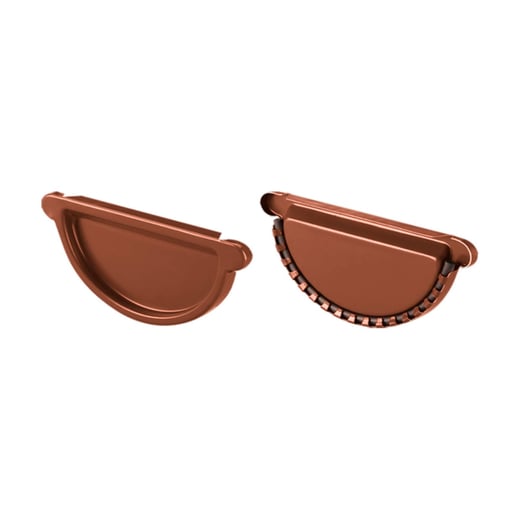 Stahl Dachrinnen Sparpaket 5 m | Ø 125/90 mm | 8004 - Kupferbraun #5