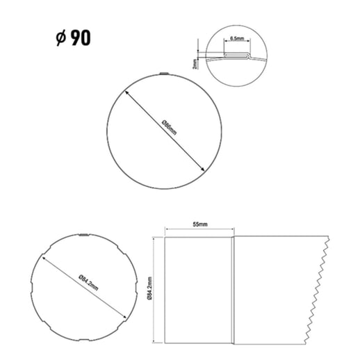Stahl Dachrinnen Sparpaket 6 m | Ø 125/90 mm | 9007 - Graualuminium #15