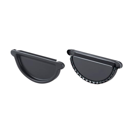 Stahl Dachrinnen Sparpaket 7 m | Ø 125/90 mm | 7024 - Graphitgrau #5